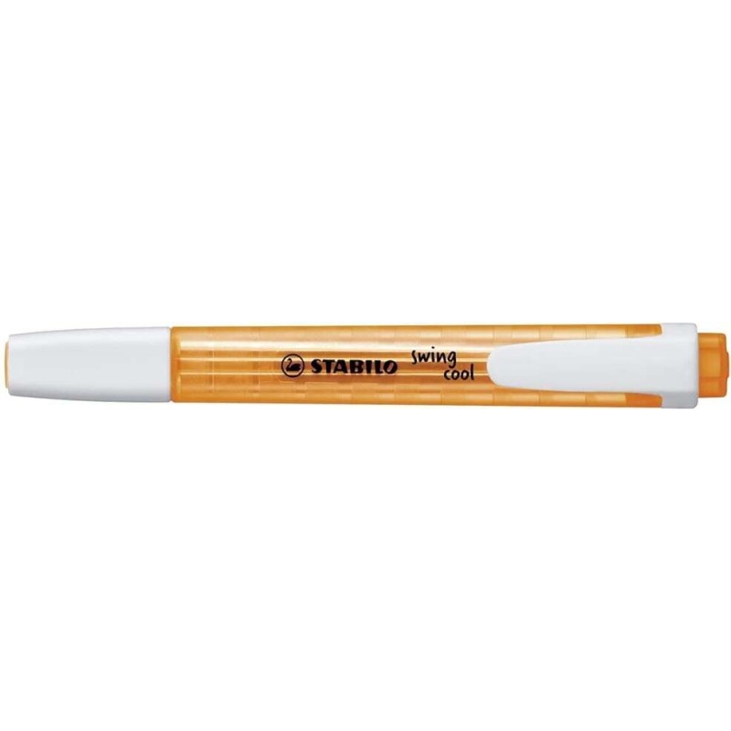 Marcatore Stabilo Swing Cool Fluorescente - Corpo piatto - Punta smussata - Linea da 1 a 4 mm - Inchiostro a base d'acqu