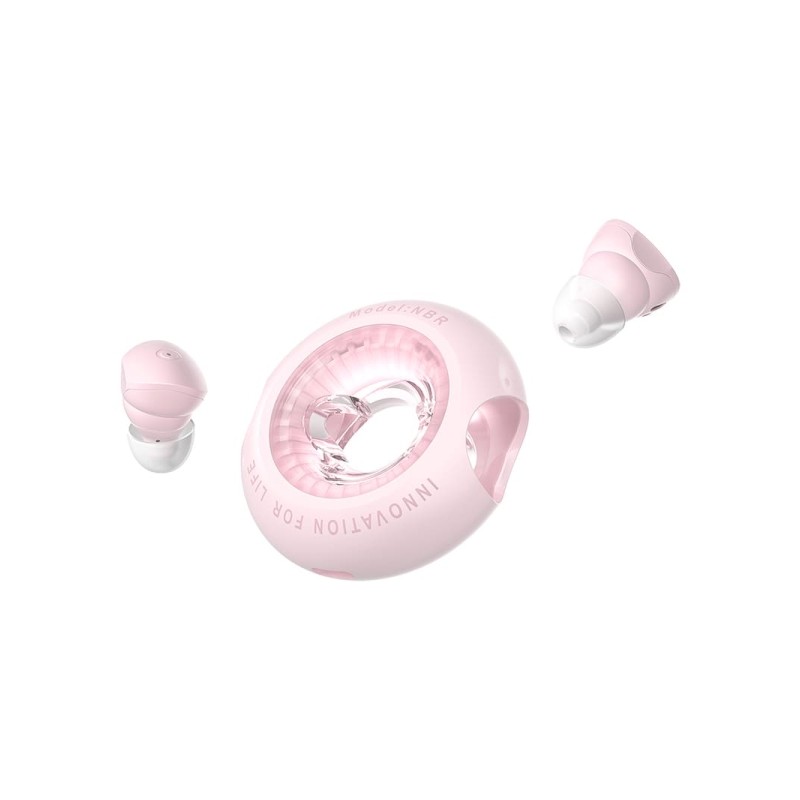 Vention Tiny T17 Cuffie Bluetooth 5.3 con custodia di ricarica - True Wireless - 6 ore di autonomia - LED - Colore rosa