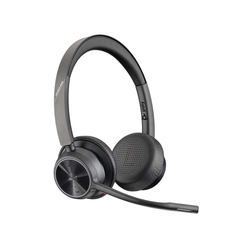 Plantronics/Poly Voyager 4320 UC M Auricolare Bluetooth con microfono - Cuscinetti auricolari imbottiti - Controlli intr