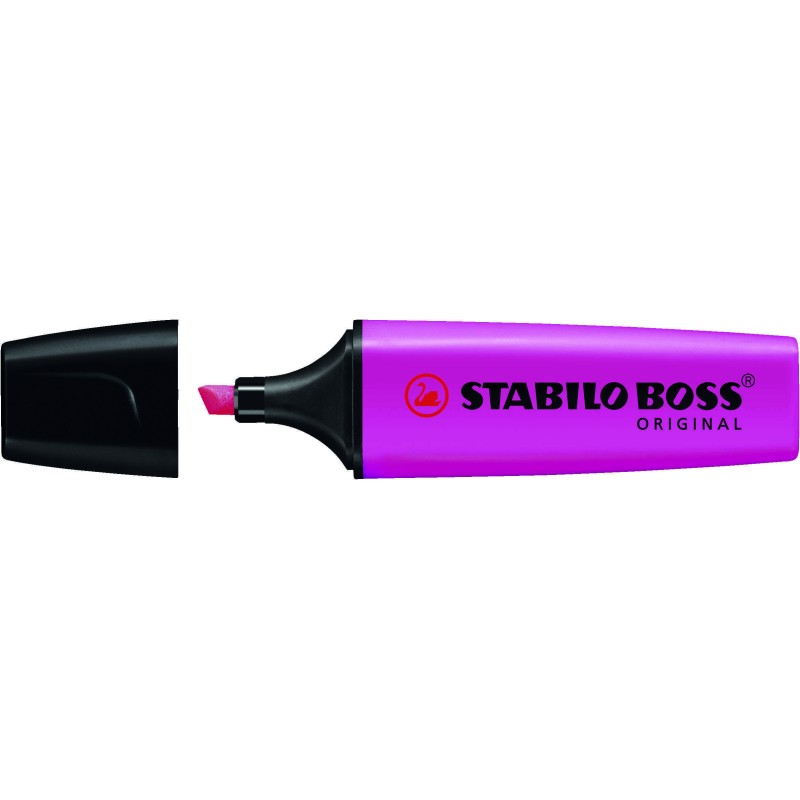 Stabilo Boss 70 Penna evidenziatore - Da 2 a 5 mm - Ricaricabile - Inchiostro a base d'acqua - Colore magenta fluorescen