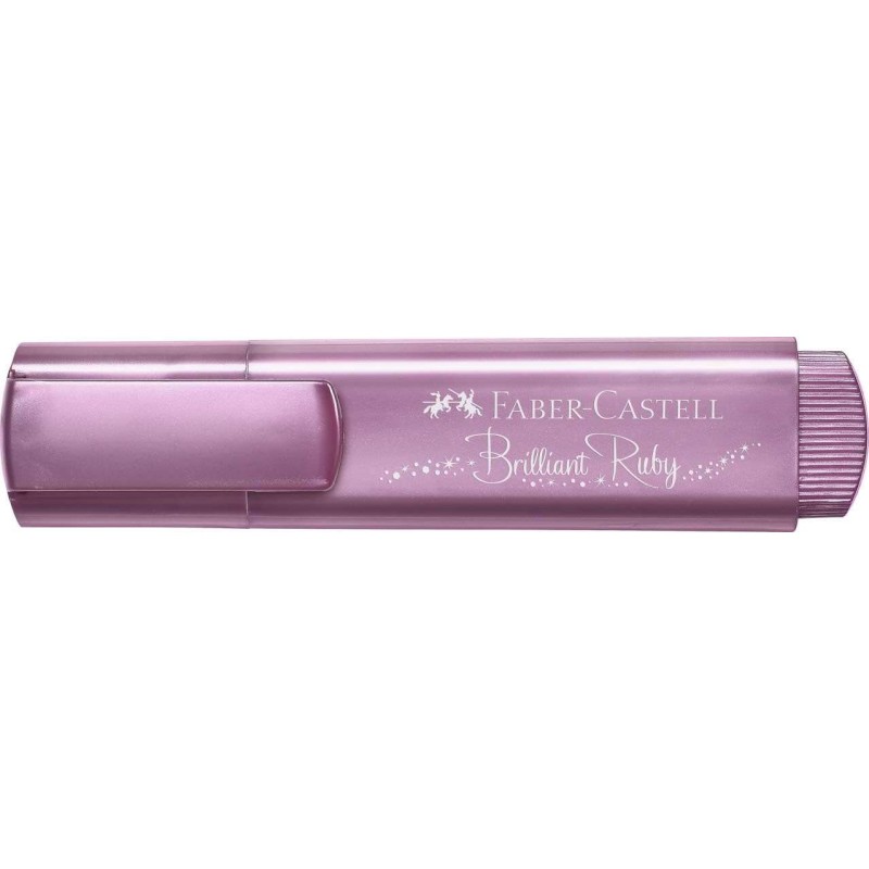 Faber-Castell Textliner 46 Metallic Highlighter - Punta smussata - Linea da 1 mm a 5 mm - Inchiostro a base d'acqua - Co