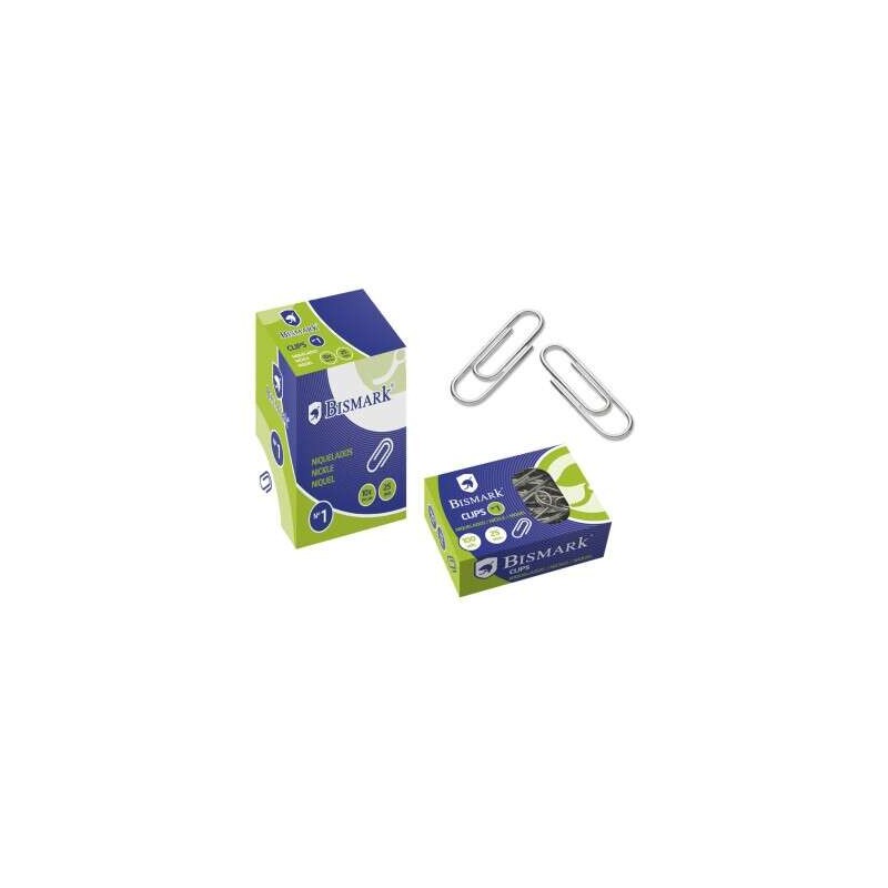 Confezione da 100 clip Bismark n. 1 25 mm - nichelate