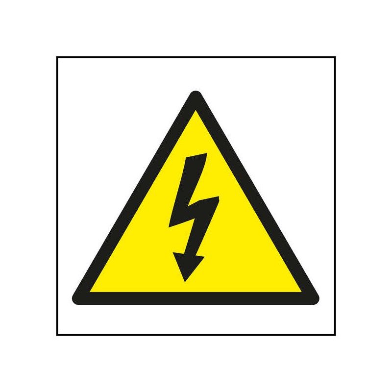Etichetta di avvertimento di pericolo Apli Electric 1 U.
