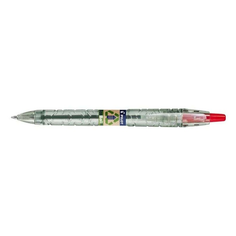 B2P Ecoball Penna a sfera retrattile BeGreen - Punta tonda da 1 mm - Tratto da 0.27 mm - 86.64% plastica riciclata - Ric