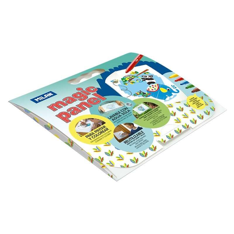 Milan Magic Panel Confezione da 5 pennarelli lavabili a punta conica da 5 mm + 6 pennarelli a inchiostro a base d'acqua 