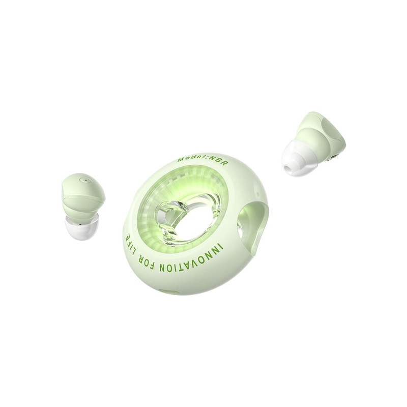 Vention Tiny T17 Cuffie Bluetooth 5.3 con custodia di ricarica - True Wireless - 6 ore di autonomia - LED - Colore verde