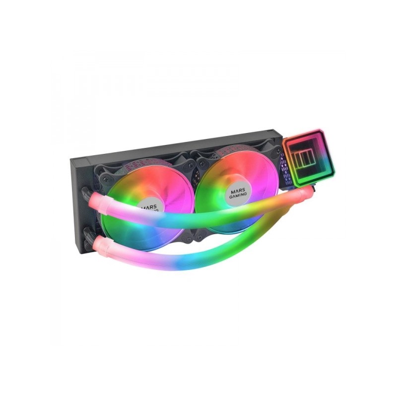 Kit di raffreddamento a liquido Mars Gaming ML-ULTRA240 - Illuminazione ARGB a 360º - Pompa OPTI-CHAMBER 3rd GEN - TDP 