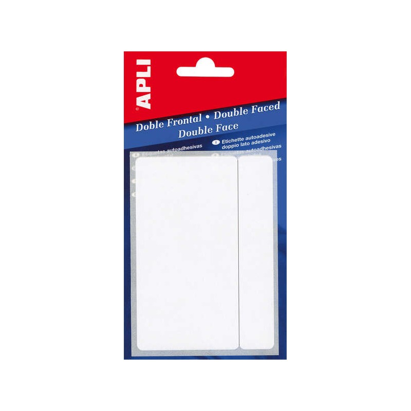 Etichette Apli doppio fronte bianco 12.0 x 30.0 mm