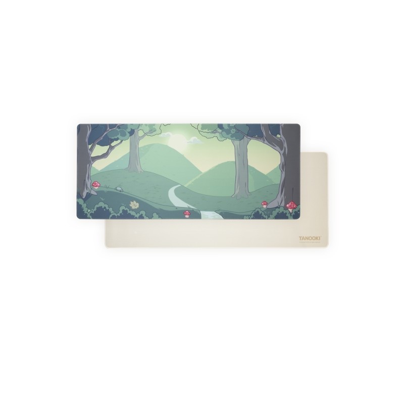 Tappetino per mouse FR-TEC Tanooki Yuki - Dimensioni 900x400x3 mm - Reversibile - Impermeabile - Bordi cuciti