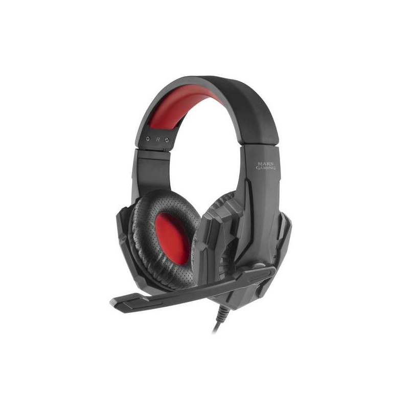 Mars Gaming MH020 Cuffie da gioco con microfono pieghevole - Archetto regolabile - Cuscinetti auricolari imbottiti - Con