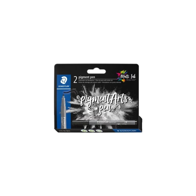 Staedtler 376 Confezione da 2 penne con punta in fibra - Larghezza del tratto circa 1.0 mm - Colori vivaci e brillanti -