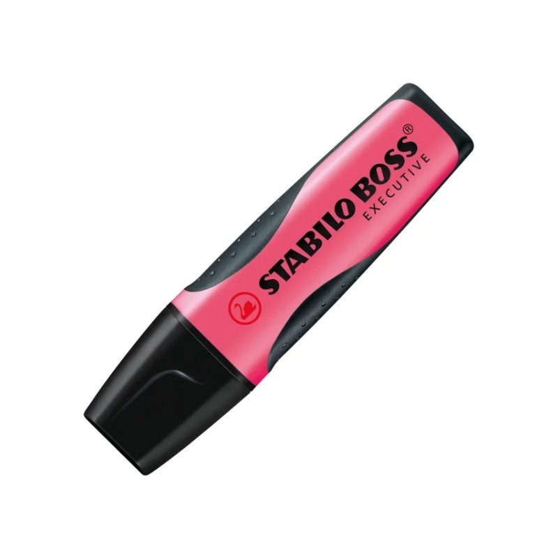 Stabilo Boss Executive Highlighter - Grip Zone - Linea da 2 a 5 mm - Ricaricabile - Inchiostro a base d'acqua - Rosa - I