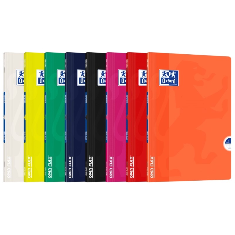 Quaderno con copertina in plastica Oxford Openflex A4 Seyes con punti metallici - Copertina in plastica resistente - For