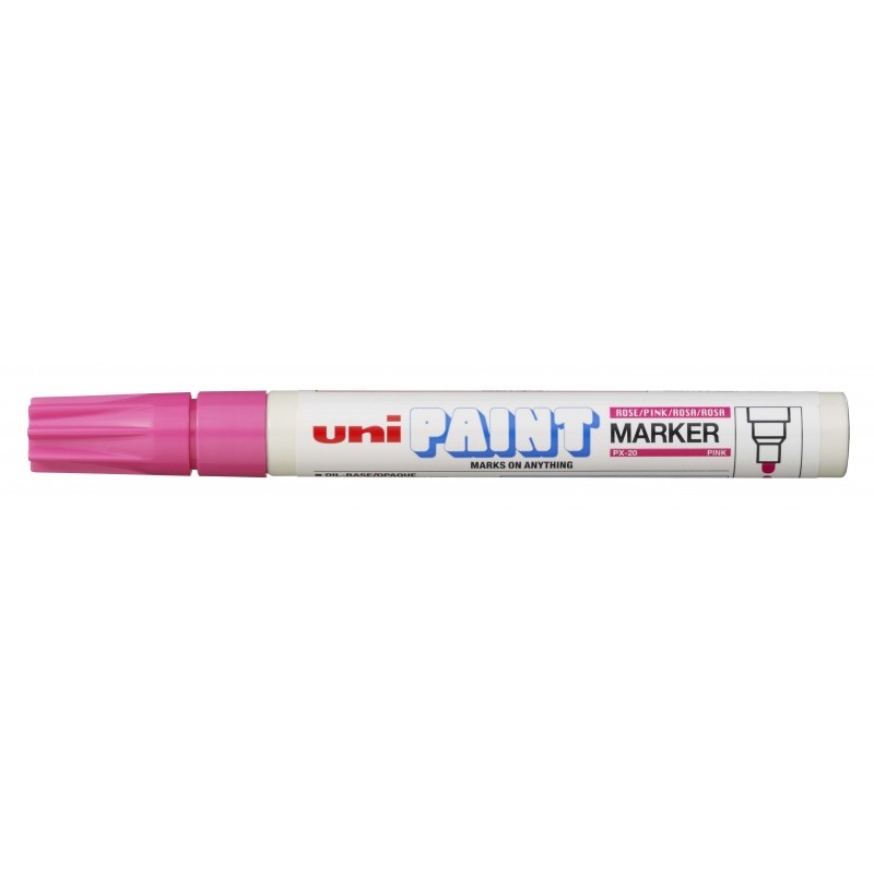 Uni-ball PX-20 Paint Marker - Marcatore a vernice - Punta acrilica 2.2-2.8 mm - Permanente su tutte le superfici - Resis