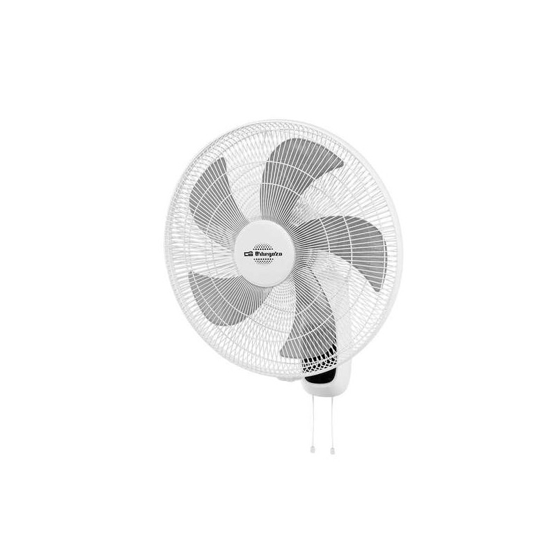 Orbegozo WF 0146 Ventilatore da parete - Motore potente da 60W - Testa inclinabile e movimento oscillante - Diametro 45 