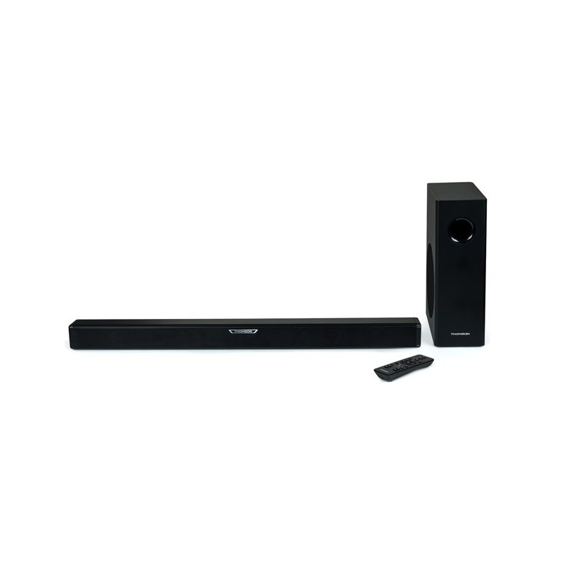 Thomson SB350BTS Soundbar 300W con subwoofer Bluetooth 5.0 - LED luminosi colorati - Telecomando - Colore nero