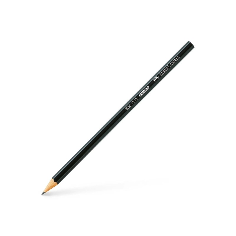 Faber-Castell Castell 1111 Matita di grafite HB - Mina resistente alla rottura - Custodia nera