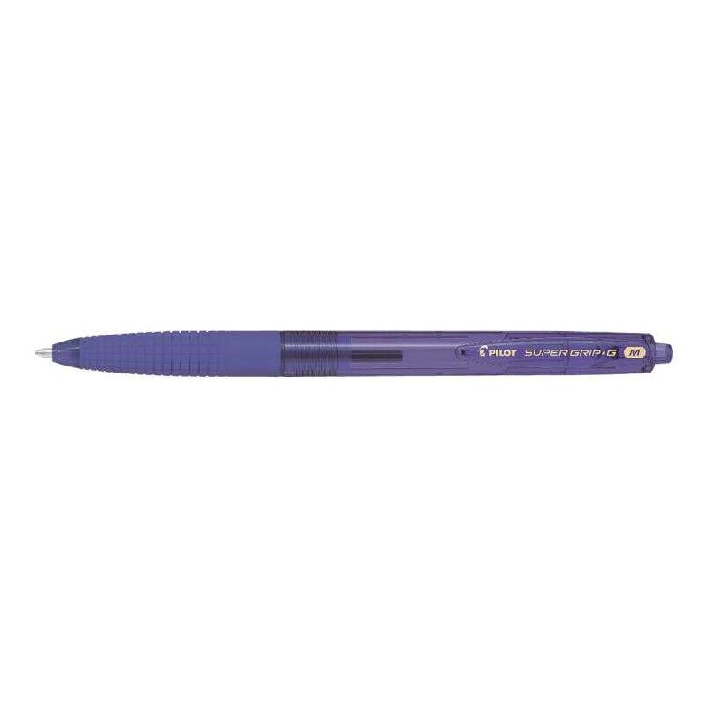 Pilot SuperGrip G Penna a sfera retrattile - Tondo 1.0 mm - Tratto 0.4 mm - Inchiostro a base d'olio - Impugnatura ergon