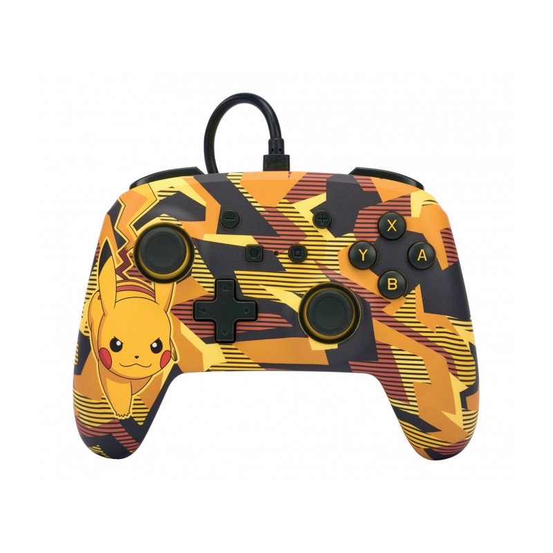 Controllore cablato potenziato PowerA per Nintendo Switch - Camo Storm Pikachu