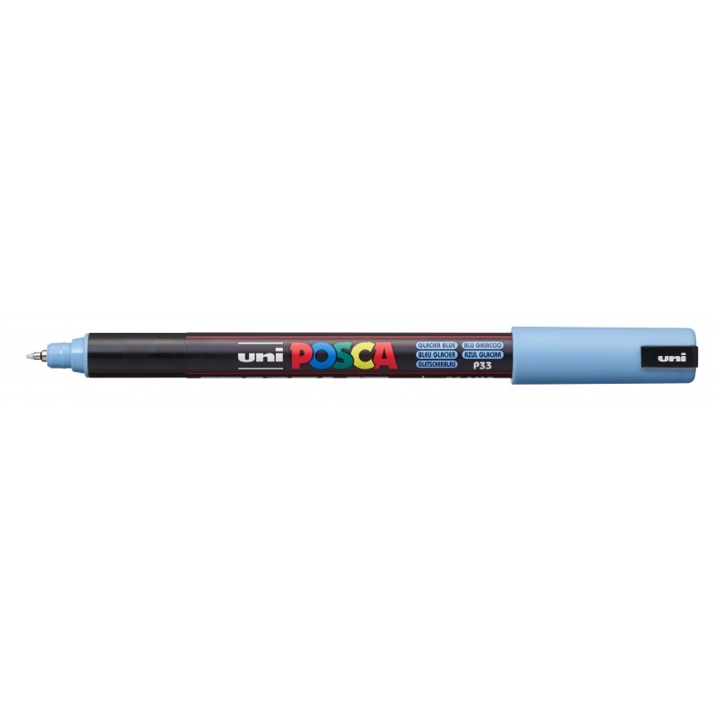 Posca PC-1MR Marcatore a vernice - Punta a rullo in fibra da 0.7 mm - Inchiostro pigmentato a base d'acqua - Resistente 