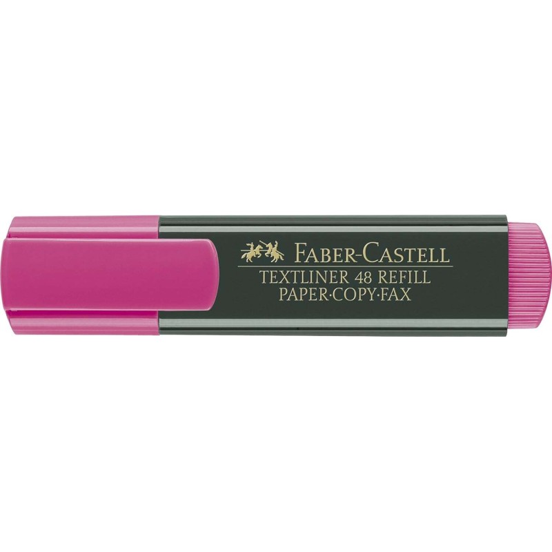 Faber-Castell Textliner 48 Penna evidenziatore - Punta smussata - Linea da 1.2 mm a 5 mm - Inchiostro a base d'acqua - C