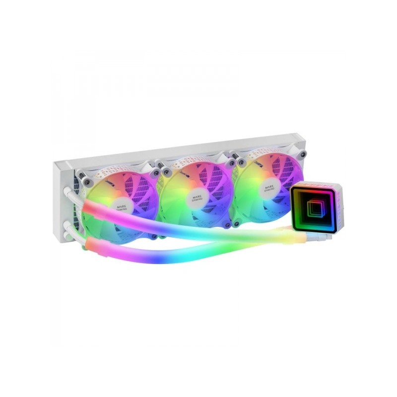 Mars Gaming ML-ULTRA360 Raffreddatore a liquido - 650W TDP - Tecnologia OPTI-CHAMBER - Illuminazione ARGB a 360º - Vent