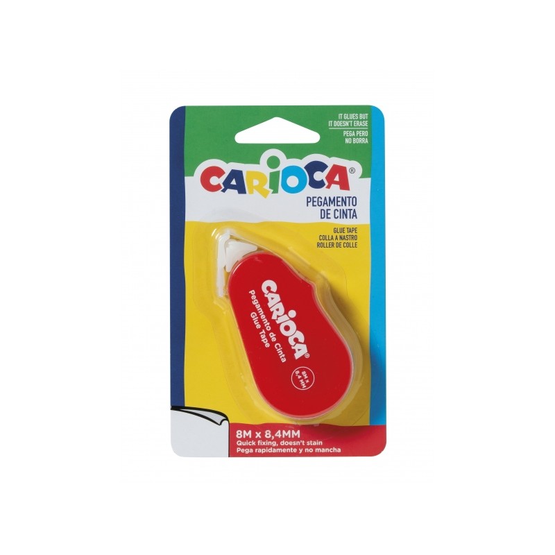 Nastro adesivo Carioca Glue Tape - Preciso e veloce - Ideale per tutti i tipi di carta - Vari colori