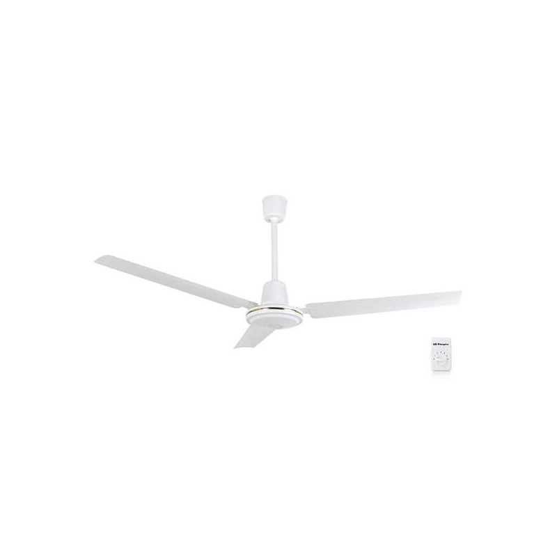 Orbegozo CF 85120 Ventilatore da soffitto potente ed efficiente - 3 pale per un flusso d'aria elevato - 5 velocità del 