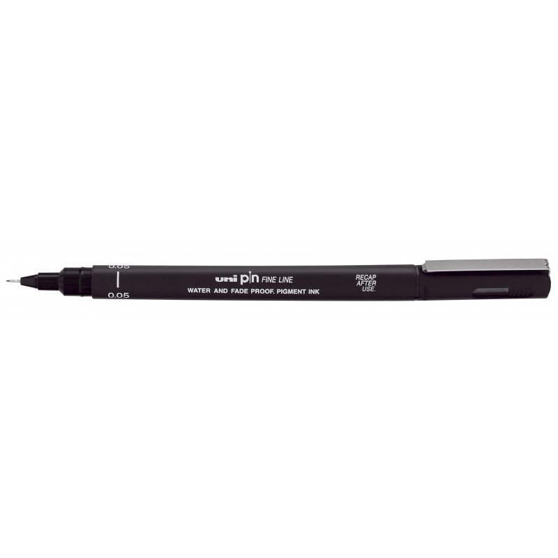 Penna di calibrazione Uni-ball PIN005 - Punta in policarbonato 0.05 mm - Inchiostro pigmentato resistente all'acqua e al