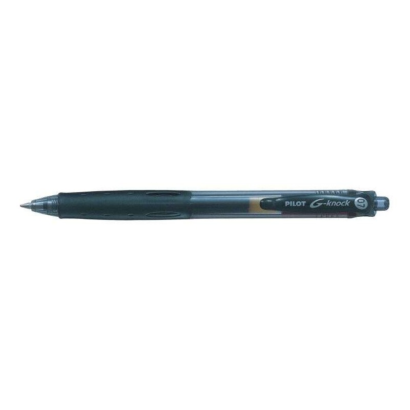 G-Knock Gel Pen - Ricaricabile - Realizzata in plastica riciclata - Penna a sfera 0.7 mm - Tratto 0.32 mm - Colore nero