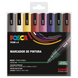 Posca PC-5M Scatola di 8...