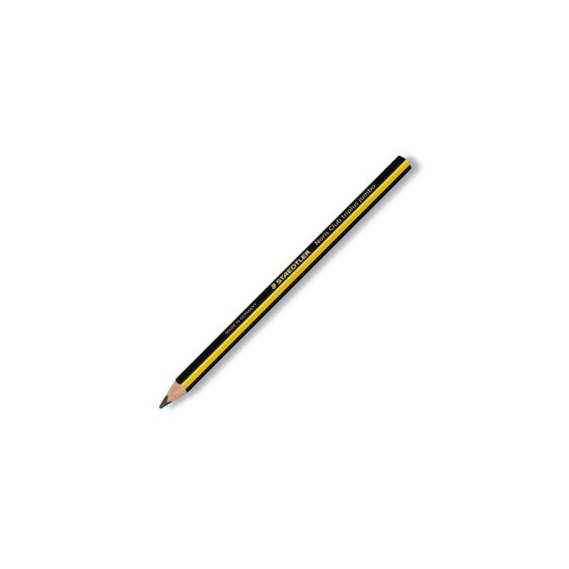 Matita di grafite triangolare Staedtler Noris 119 Jumbo - Mina HB2 ultra forte da 4 mm - Legno proveniente da foreste so