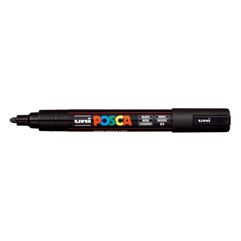 Posca PC-5M Marcatore a vernice - Punta a proiettile 1.8-2.5 mm - Inchiostro a base d'acqua - Resistente alla luce - Col