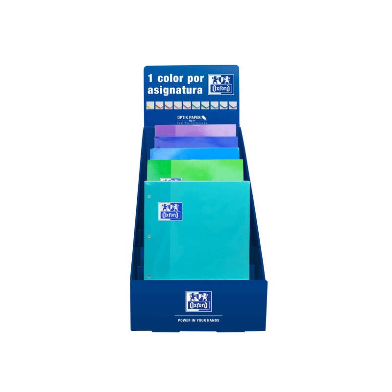 Oxford School Refill Colour1 - Incollato 5x5 - Colori freddi - Ideale per gli studenti