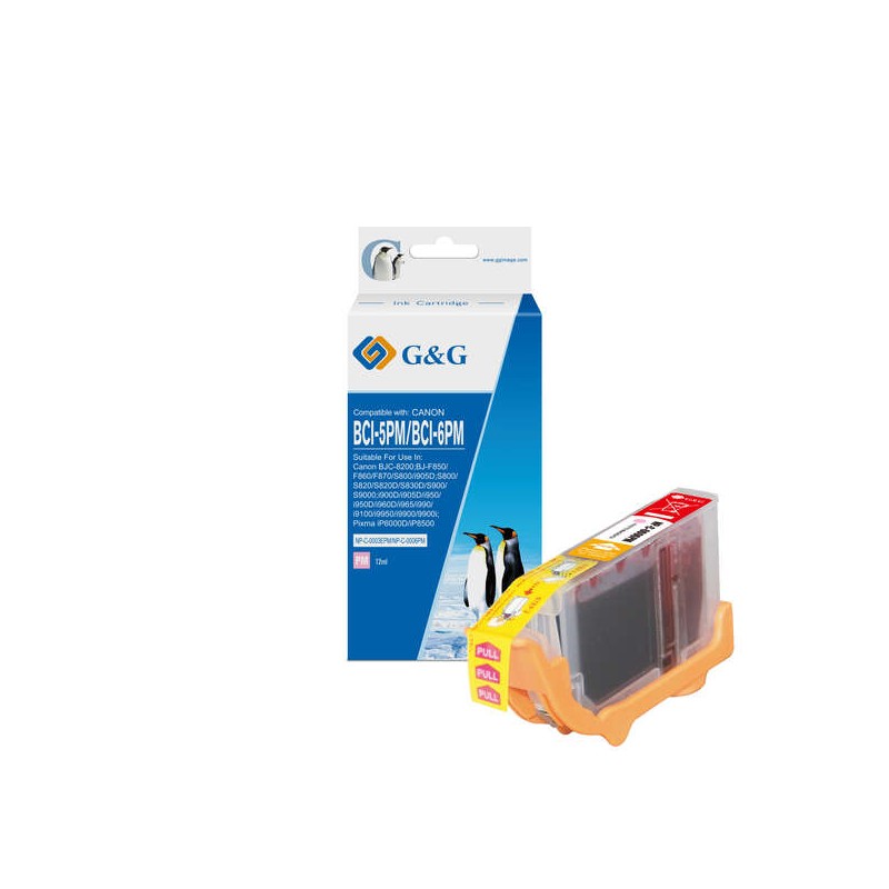 GeG Canon BCI6/BCI5/BCI3 Cartuccia d'inchiostro magenta - Sostituisce 4710A002