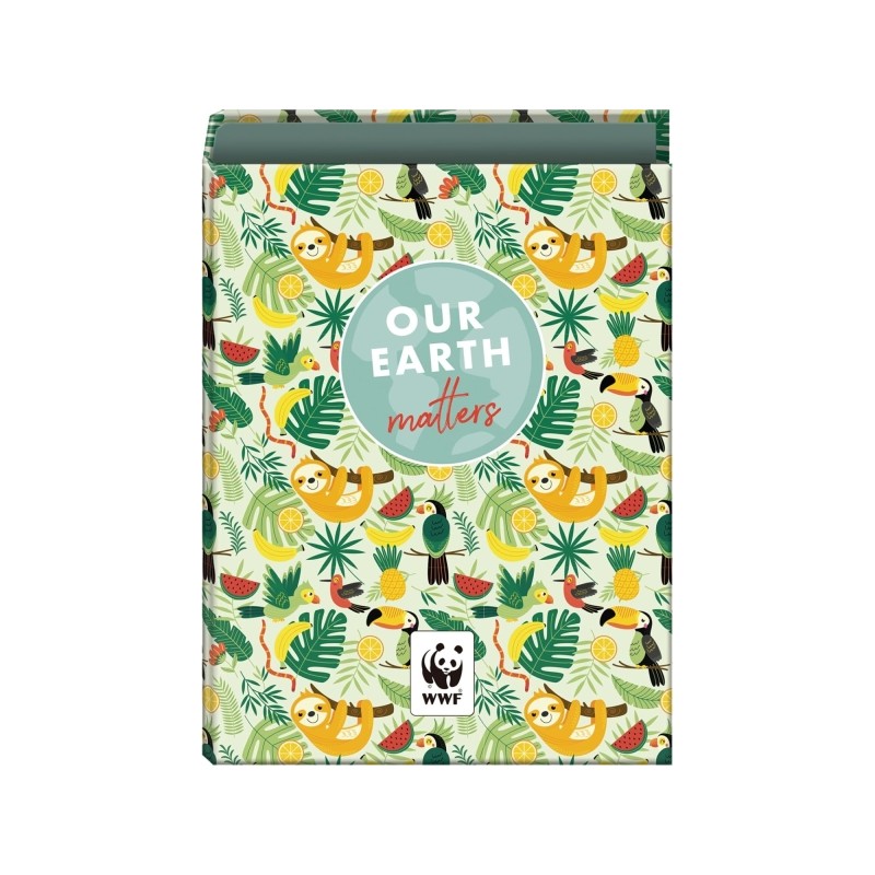 Dohe WWF Tropic Raccoglitore a 4 anelli misto 40 mm - Formato Folio - Copertina in cartone plastificato foderato