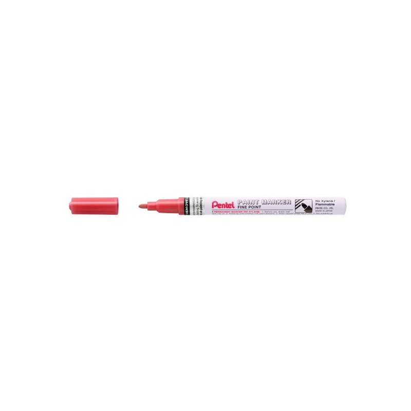 Pennarello Pentel - Punta fine 2.9 mm - Permanente su tutte le superfici - Resistente alla luce e all'acqua - Corpo in a
