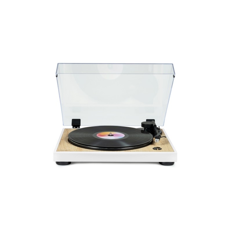 Giradischi preamplificato Thomson TT301 - Funzione di arresto automatico - Colore legno/bianco