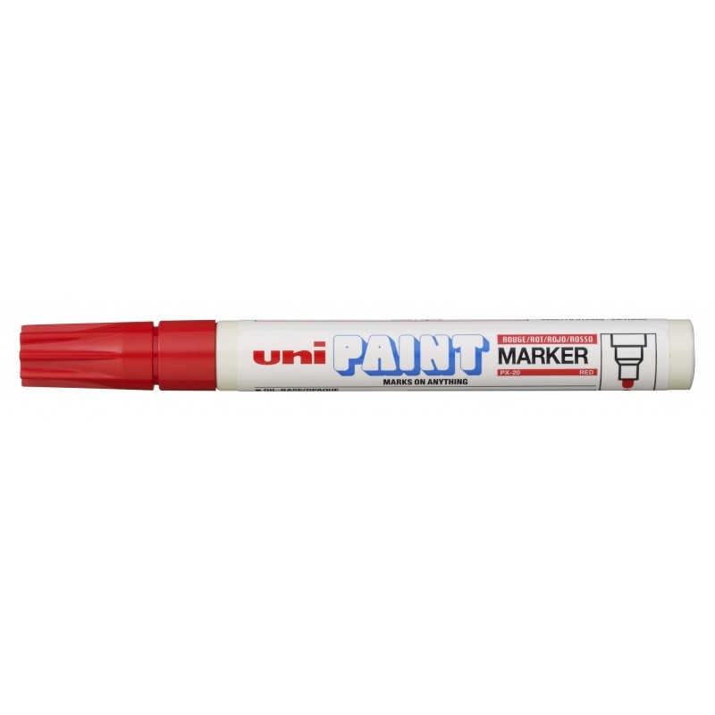 Uni-ball PX-20 Paint Marker - Marcatore a vernice - Punta acrilica 2.2-2.8 mm - Permanente su tutte le superfici - Resis