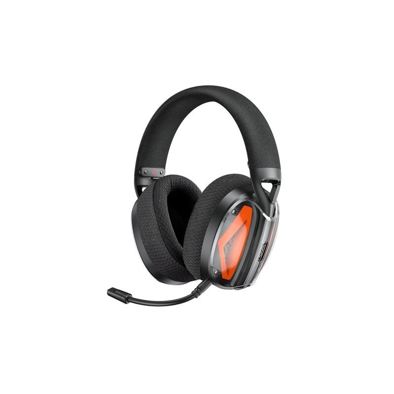 XO Gaming Headset BE46 - Senza fili - Microfono regolabile - Multipiattaforma - Colore nero