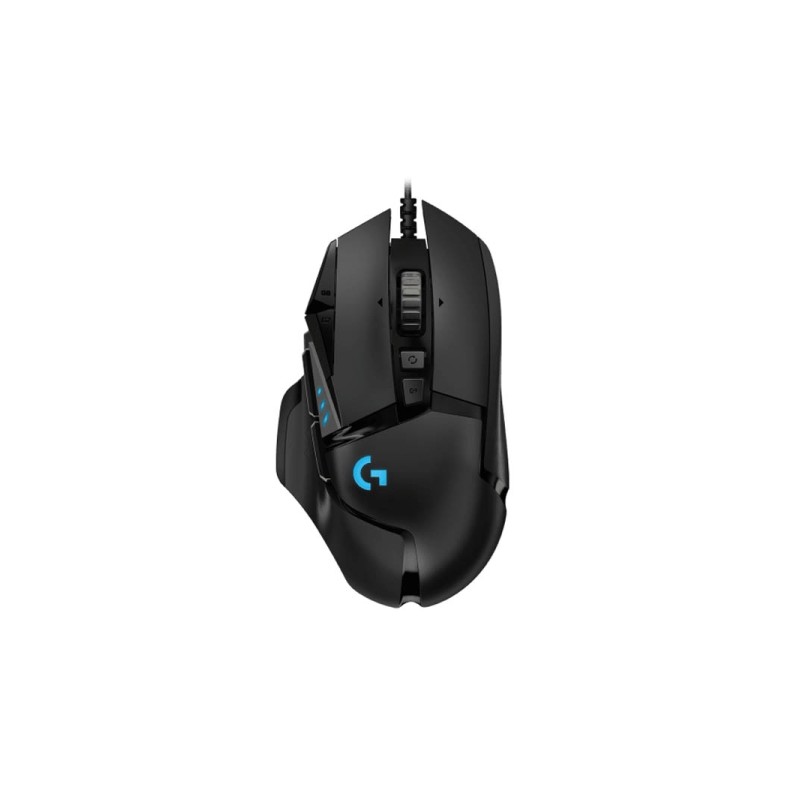 Logitech G502 Hero Mouse USB 25600dpi - 11 pulsanti programmabili - Illuminazione a LED - Utilizzo con la mano destra - 