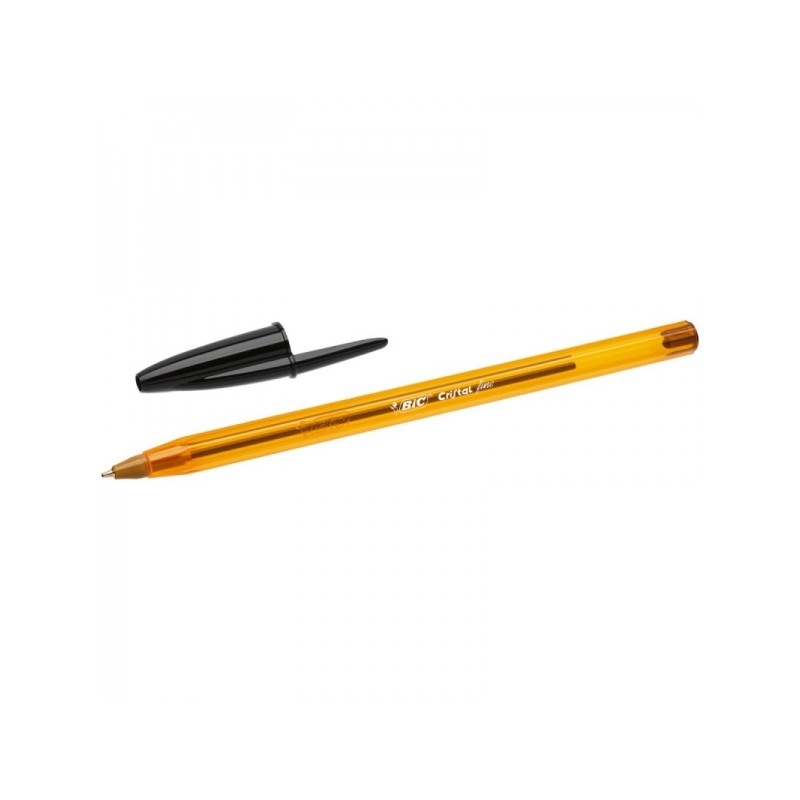 Bic Cristal Original Penna a sfera fine - Tondo 0.8 mm - Tratto 0.30 mm - Inchiostro a base d'olio - Traslucido - Colore