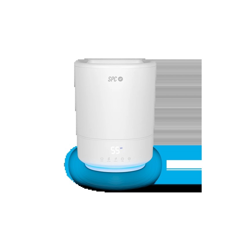 SPC Evadne Umidificatore intelligente a ultrasuoni 4.5L - Timer fino a 12 ore - Modalità automatica. manuale e notturna