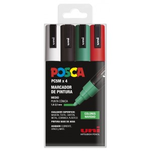 Posca PC-5M Confezione da 4...