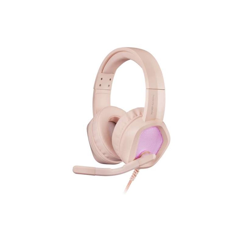Mars Gaming MH320 Cuffie da gioco con microfono pieghevole - Illuminazione RGB - Archetto regolabile - Cuscinetti aurico