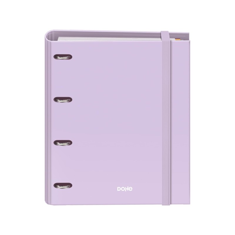 Dohe Serenity Raccoglitore ad anelli misto 35mm - Formato A4 - 4 divisori e busta in polipropilene - Colore: Viola - Rac