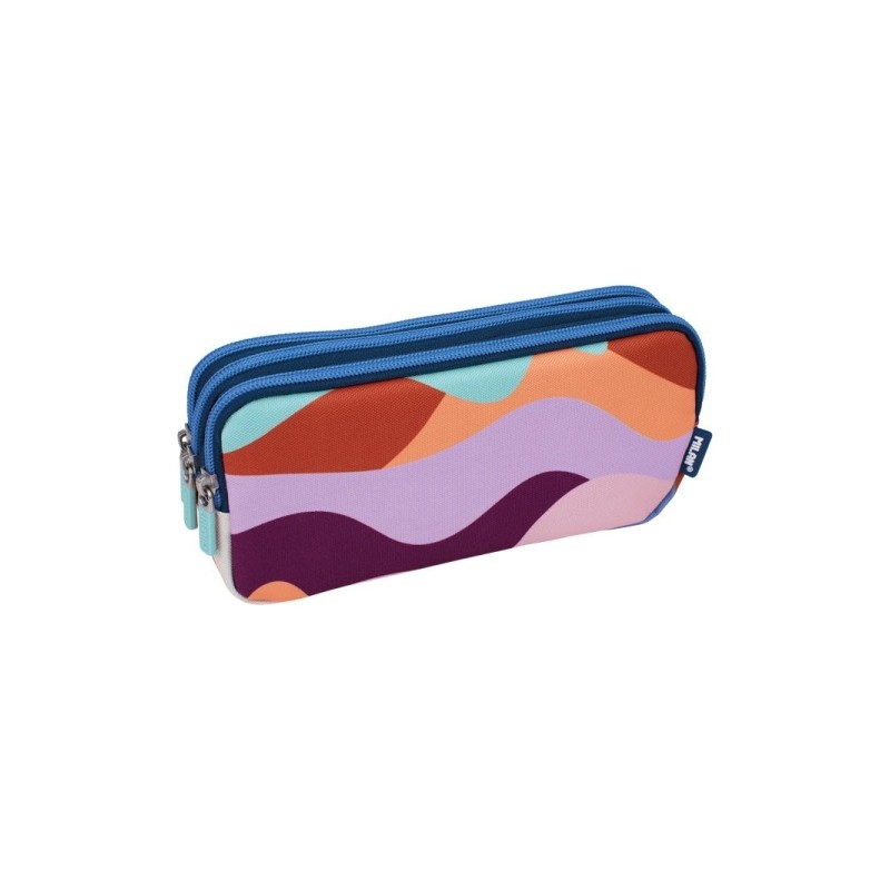 Milan The Fun Custodia a 3 scomparti con chiusura a zip con chiusura a zip