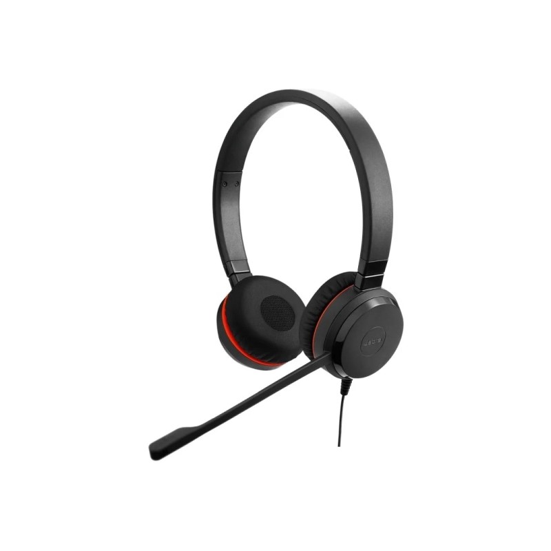 Cuffie stereo Jabra Evolve 20SE MS con microfono USB - Cancellazione del rumore - Archetto regolabile - Controlli sul ca