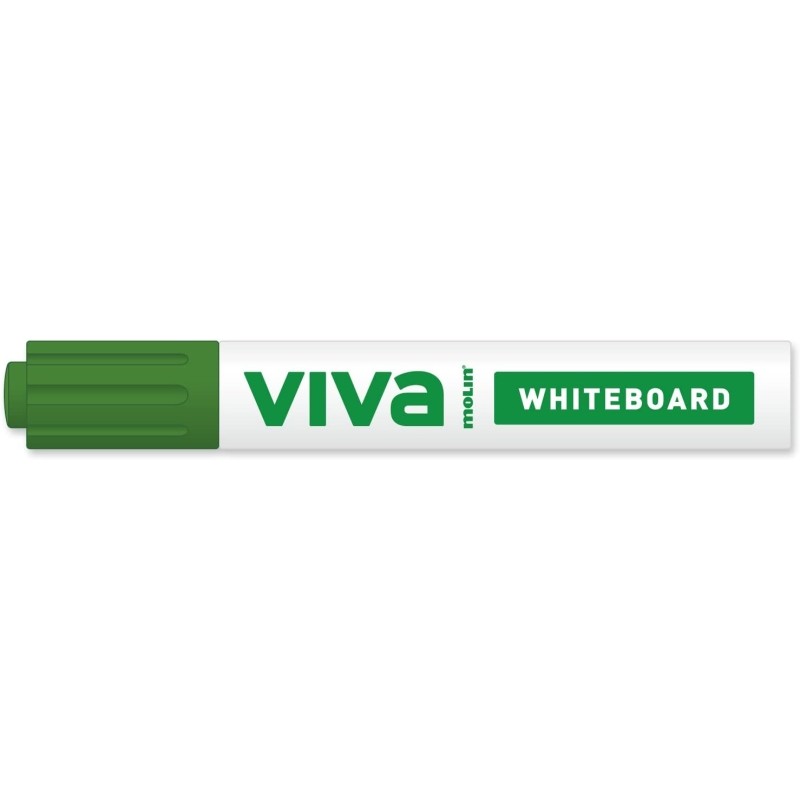 Pennarello per lavagne bianche Molin Viva - Punta tonda in fibra sintetica - Linea 3 mm - Inchiostro a base di alcool - 