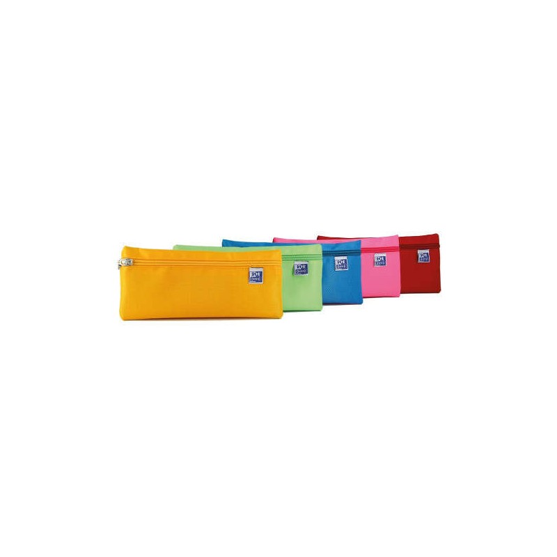 Custodia piatta grande Oxford Kangoo Teens - Elastico per il fissaggio al notebook - Colori assortiti